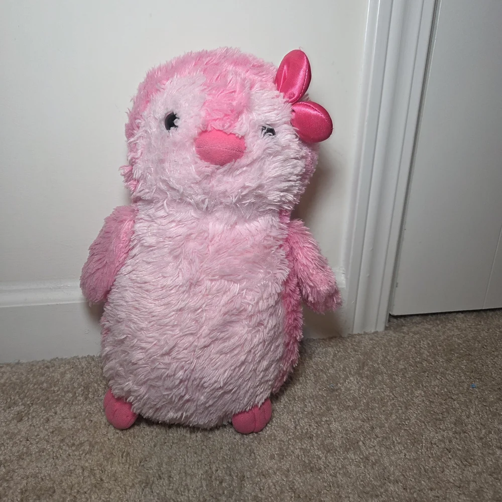 Plush Pink Penguin Small Pet Plush Toy - Soft Snuggly Companion